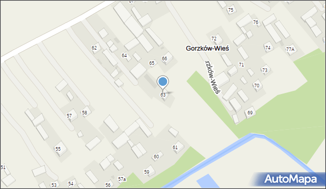 Gorzków-Wieś, Gorzków-Wieś, 63, mapa Gorzków-Wieś