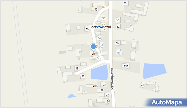 Gorzkowiczki, Gorzkowiczki, 45, mapa Gorzkowiczki