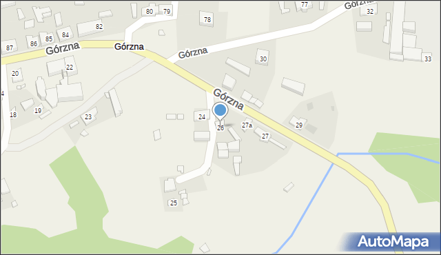 Górzna, Górzna, 26, mapa Górzna