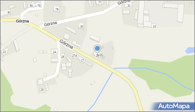 Górzna, Górzna, 29, mapa Górzna