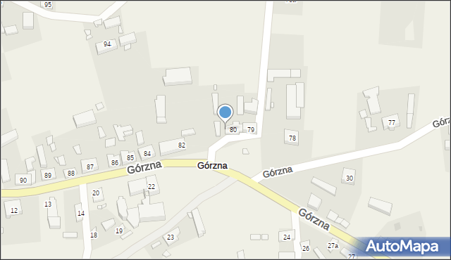 Górzna, Górzna, 81, mapa Górzna