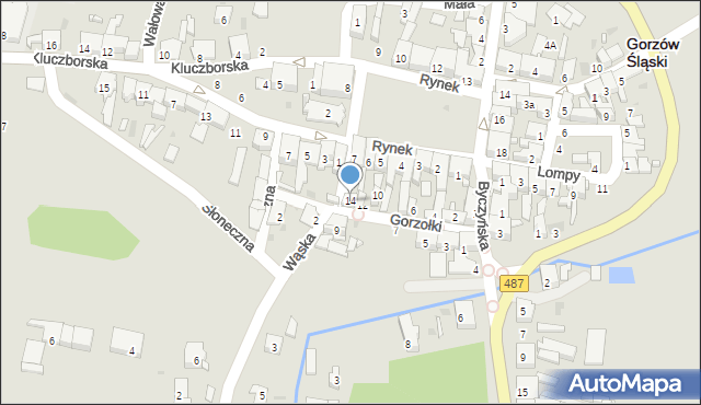 Gorzów Śląski, Gorzołki Marcina, 14, mapa Gorzów Śląski
