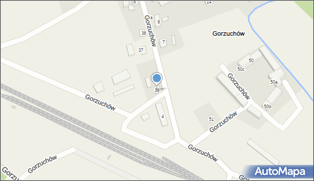 Gorzuchów, Gorzuchów, 39, mapa Gorzuchów