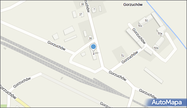 Gorzuchów, Gorzuchów, 4, mapa Gorzuchów