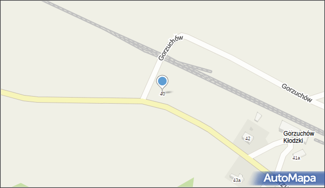 Gorzuchów, Gorzuchów, 40, mapa Gorzuchów