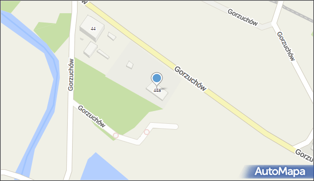 Gorzuchów, Gorzuchów, 44a, mapa Gorzuchów