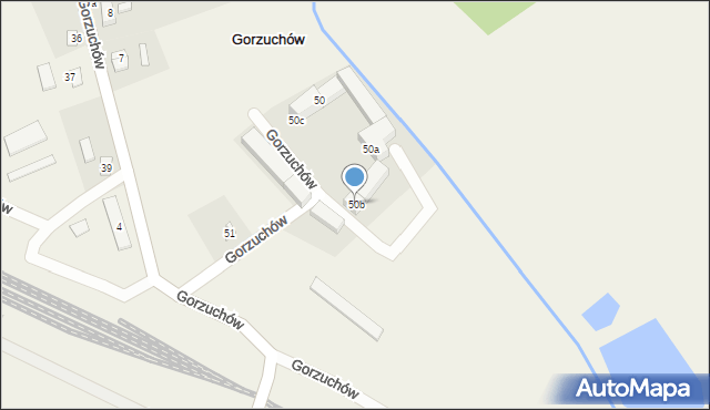 Gorzuchów, Gorzuchów, 50b, mapa Gorzuchów