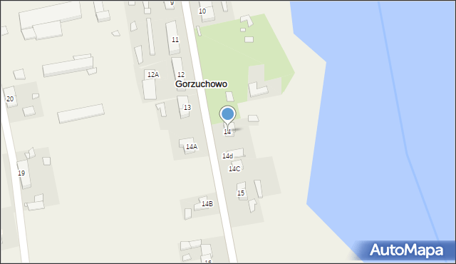 Gorzuchowo, Gorzuchowo, 14, mapa Gorzuchowo