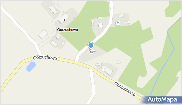 Gorzuchowo, Gorzuchowo, 10, mapa Gorzuchowo