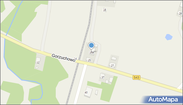 Gorzuchowo, Gorzuchowo, 16a, mapa Gorzuchowo