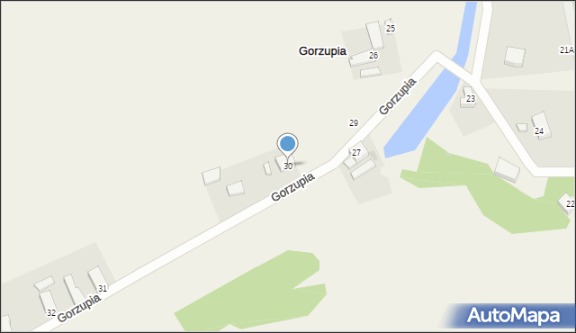 Gorzupia, Gorzupia, 30, mapa Gorzupia