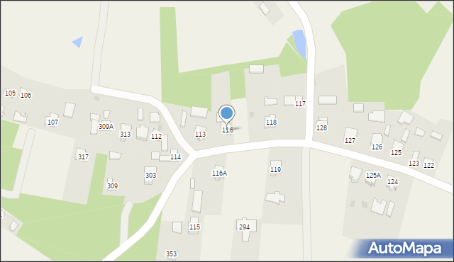 Gorzyce, Gorzyce, 116, mapa Gorzyce