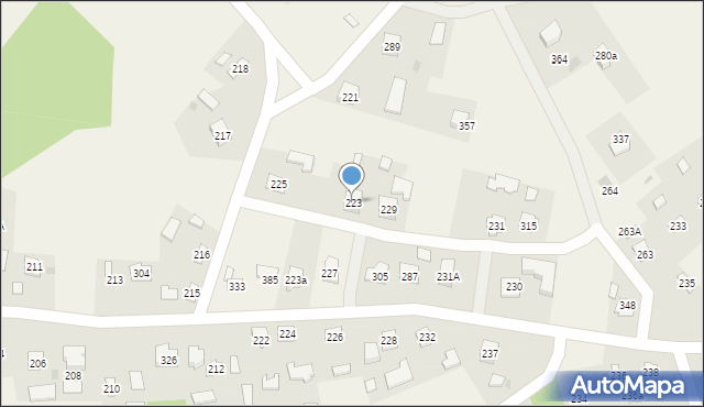 Gorzyce, Gorzyce, 223, mapa Gorzyce