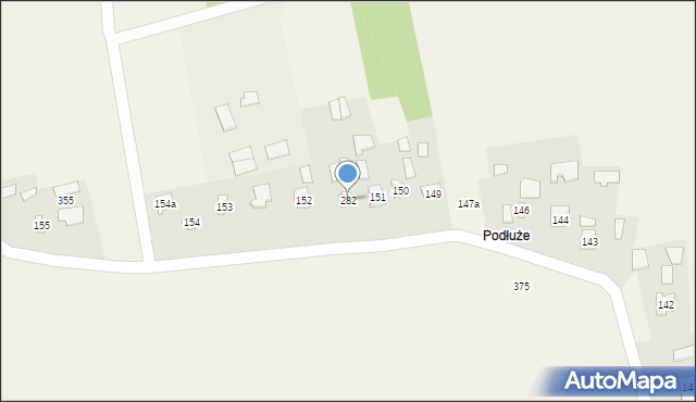 Gorzyce, Gorzyce, 282, mapa Gorzyce