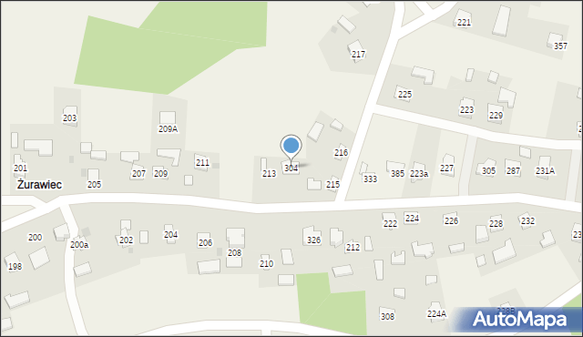 Gorzyce, Gorzyce, 304, mapa Gorzyce