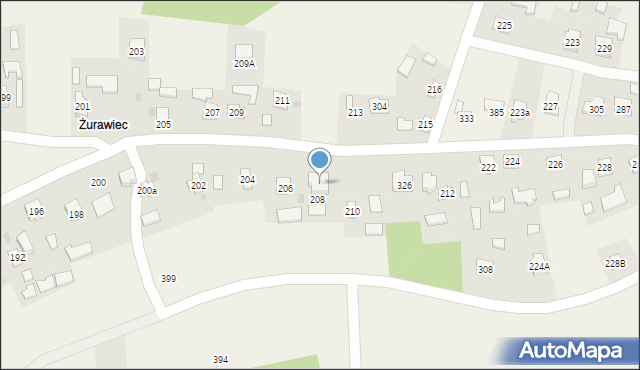 Gorzyce, Gorzyce, 335, mapa Gorzyce