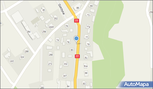 Gorzyce, Gorzyce, 82, mapa Gorzyce