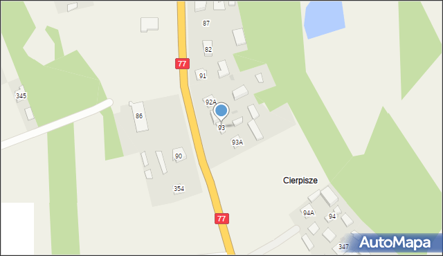 Gorzyce, Gorzyce, 93, mapa Gorzyce