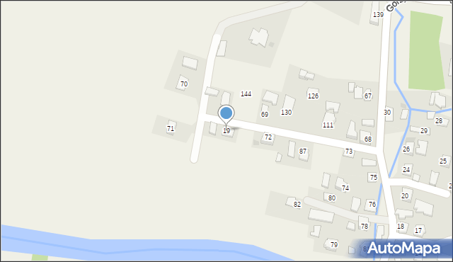 Gorzyce, Gorzyce, 19, mapa Gorzyce