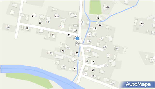 Gorzyce, Gorzyce, 75, mapa Gorzyce