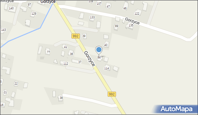 Gorzyce, Gorzyce, 94, mapa Gorzyce