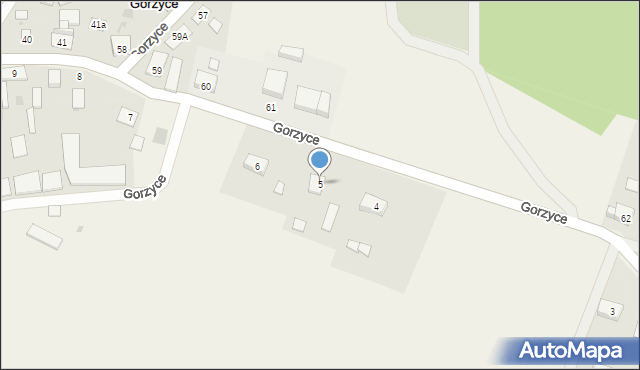 Gorzyce, Gorzyce, 5, mapa Gorzyce