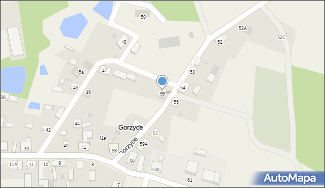 Gorzyce, Gorzyce, 56, mapa Gorzyce