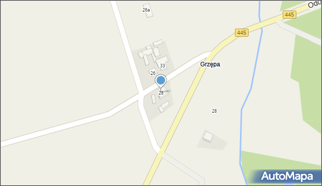 Gorzyce Małe, Gorzyce Małe, 28, mapa Gorzyce Małe