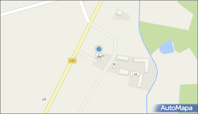 Gorzyce Małe, Gorzyce Małe, 36a, mapa Gorzyce Małe