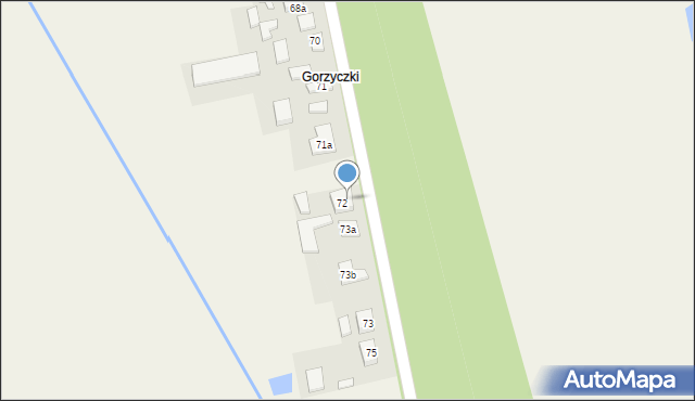 Gorzyce Małe, Gorzyce Małe, 72a, mapa Gorzyce Małe