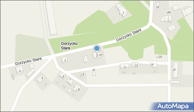 Gorzycko Stare, Gorzycko Stare, 2, mapa Gorzycko Stare