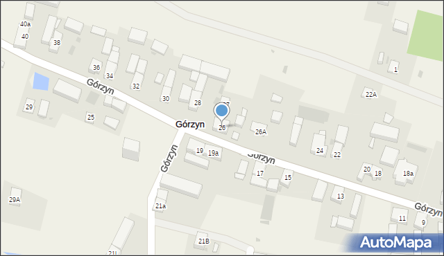 Górzyn, Górzyn, 26, mapa Górzyn