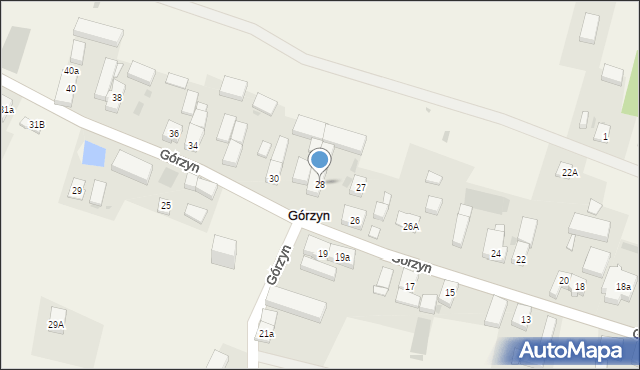 Górzyn, Górzyn, 28, mapa Górzyn