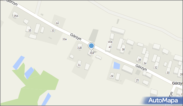 Górzyn, Górzyn, 31a, mapa Górzyn