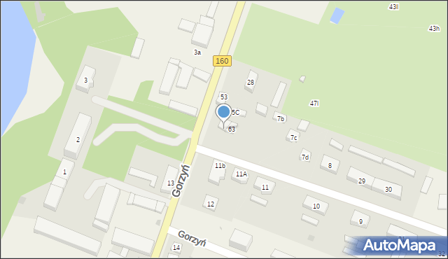 Gorzyń, Gorzyń, 6A, mapa Gorzyń