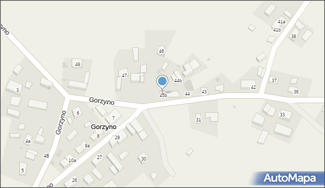 Gorzyno, Gorzyno, 45b, mapa Gorzyno