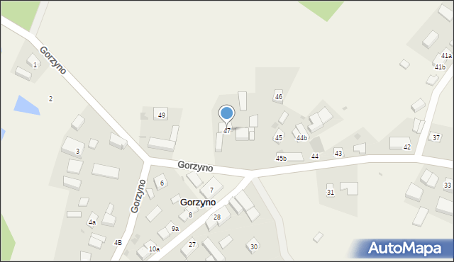 Gorzyno, Gorzyno, 47, mapa Gorzyno