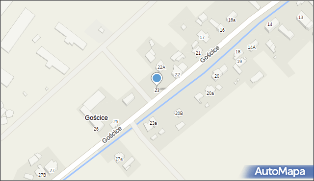 Gościce, Gościce, 23, mapa Gościce