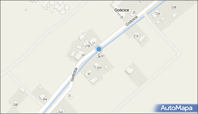 Gościce, Gościce, 28, mapa Gościce