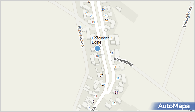 Gościęcice, Gościęcice, 25, mapa Gościęcice
