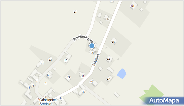 Gościęcice, Gościęcice, 39, mapa Gościęcice