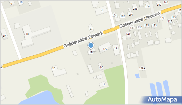 Gościeradów-Folwark, Gościeradów-Folwark, 1B, mapa Gościeradów-Folwark