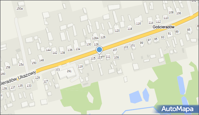 Gościeradów Ukazowy, Gościeradów Ukazowy, 113, mapa Gościeradów Ukazowy