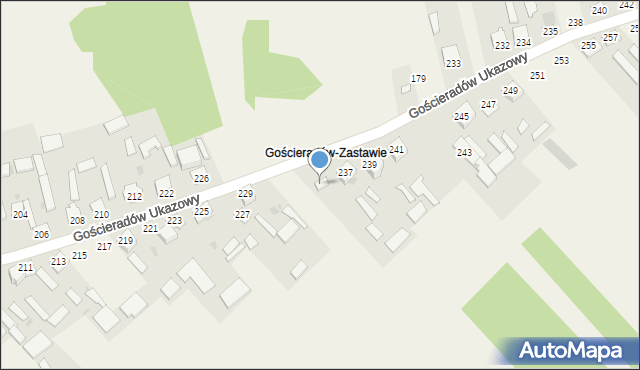 Gościeradów Ukazowy, Gościeradów Ukazowy, 170, mapa Gościeradów Ukazowy