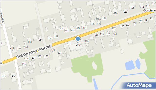 Gościeradów Ukazowy, Gościeradów Ukazowy, 291, mapa Gościeradów Ukazowy