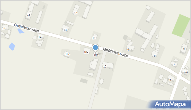 Gościeszowice, Gościeszowice, 10b, mapa Gościeszowice