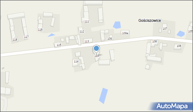 Gościeszowice, Gościeszowice, 110, mapa Gościeszowice
