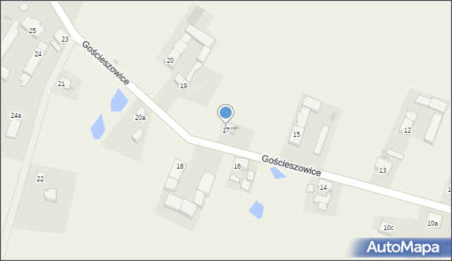 Gościeszowice, Gościeszowice, 17, mapa Gościeszowice