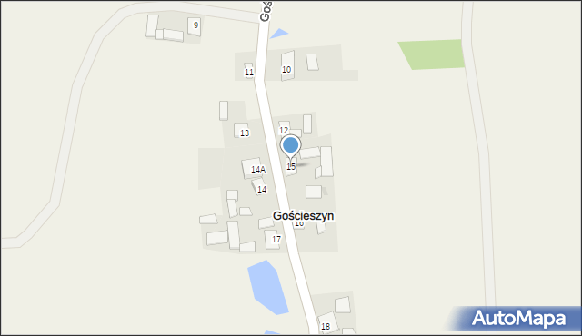 Gościeszyn, Gościeszyn, 15, mapa Gościeszyn