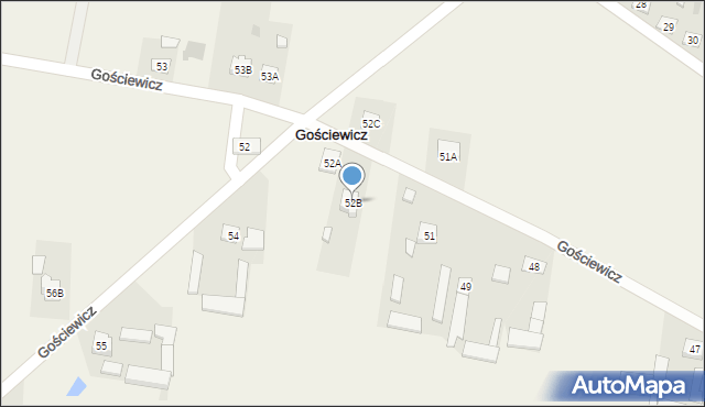 Gościewicz, Gościewicz, 52B, mapa Gościewicz